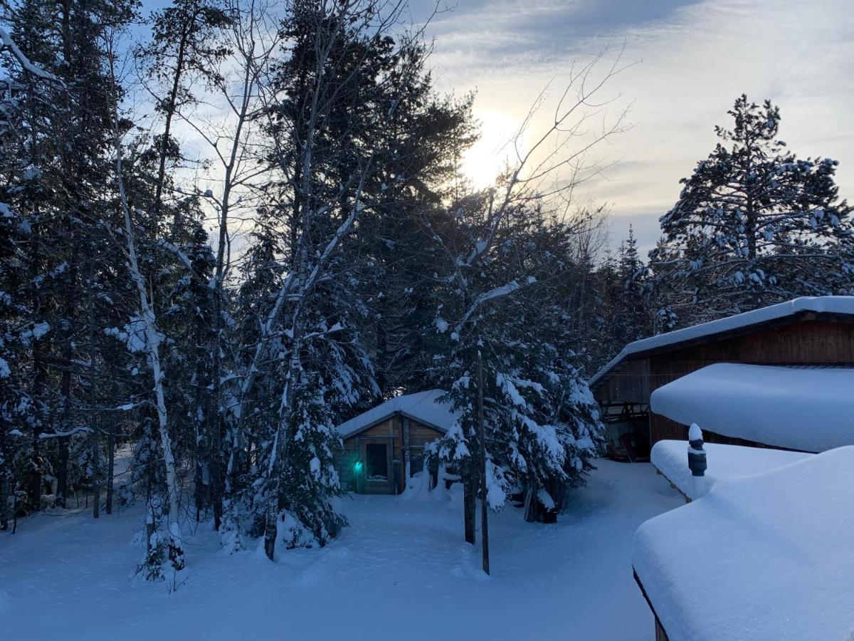 L'Auberge Refuge Du Trappeur Saint-Mathieu-du-Parc Eksteriør billede